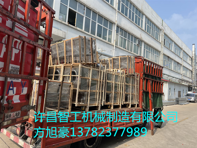 小型电磁炒货机装车发货